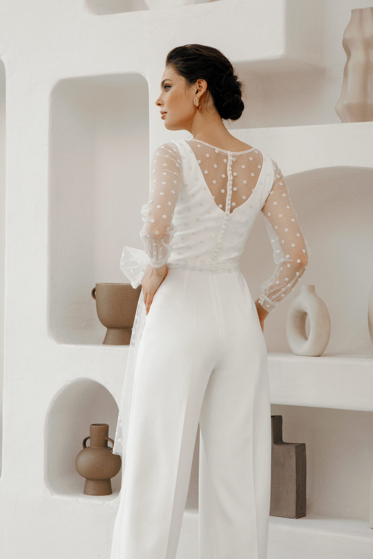 White jumpsuit for wedding
